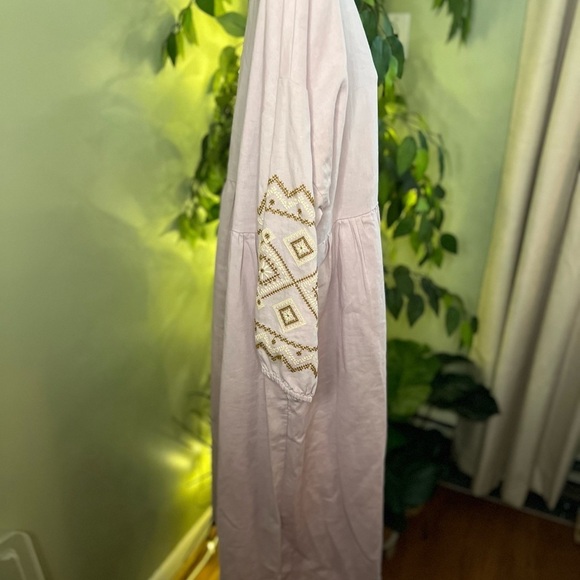 MADEWELL Embroidered Sleeve Popover Midi Dress Size Medium - Picture 10 of 13